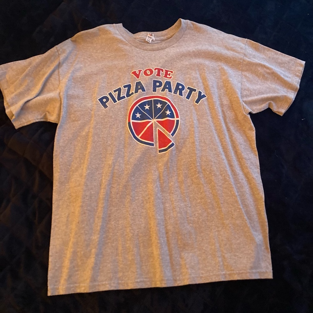 Vote Pizza Party shirt XL